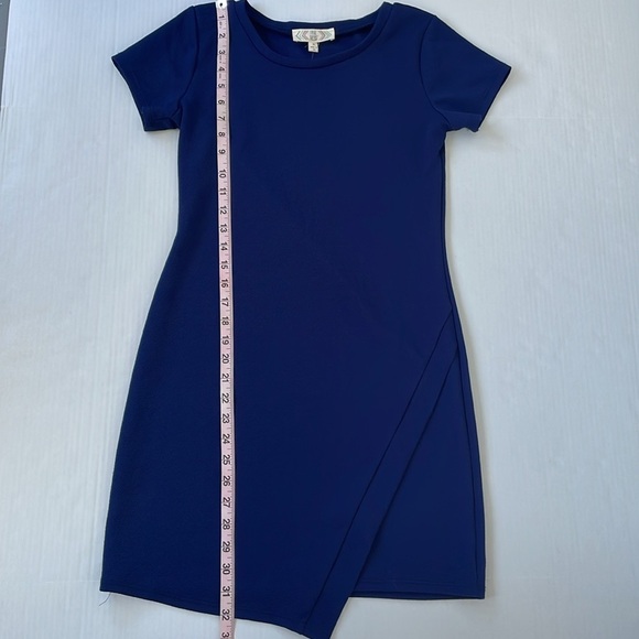 Pink Rose Blue Casual Sheath Dress Medium - Picture 11 of 12